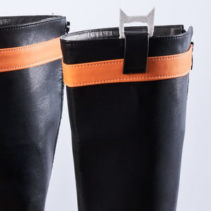 Black and Orange Men Shoes Boy Boots