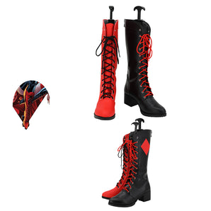 Harley Quinn Girl Cosplay Boots Women Shoes Meucos